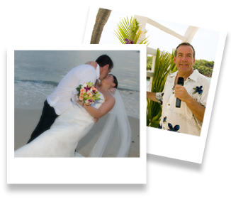 wedding couple on the beach