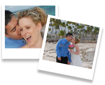 wedding couple on the beach